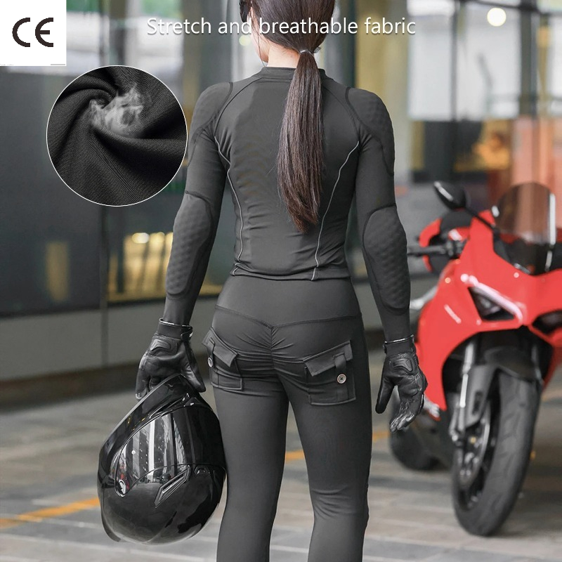 Motorcycle Gear Outfit - Women's Mesh Motorcycle Jacket Padded Soft