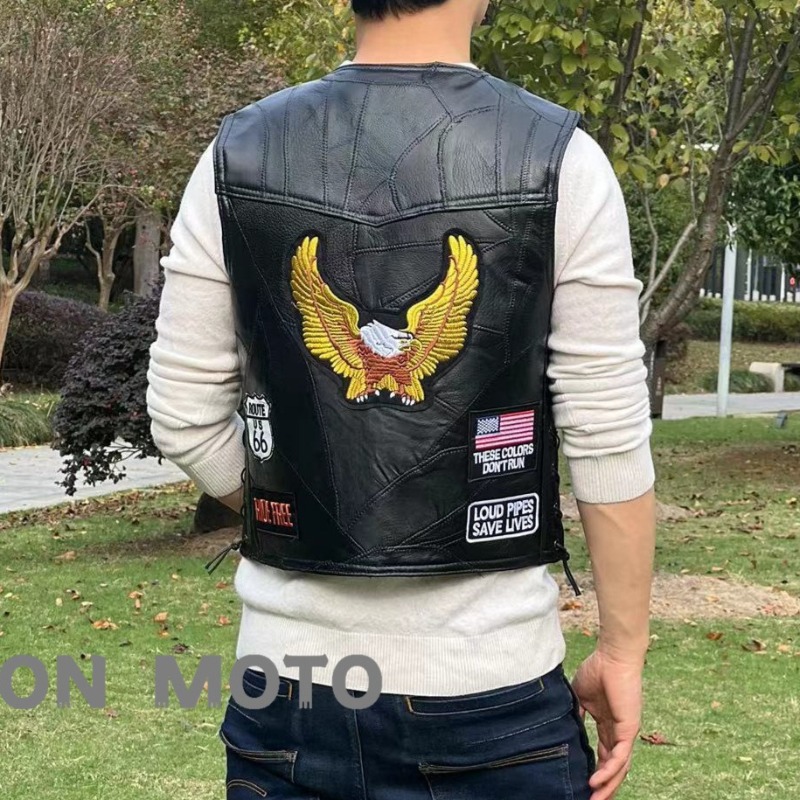 NEW Motorcycle Vests Men Cafe  - Motorcycle Gear Vest review and price