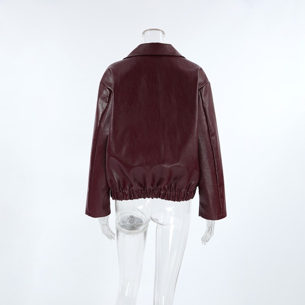 Vintage PU Leather Jacket Matt - Motorcycle Gear Outfit review and price