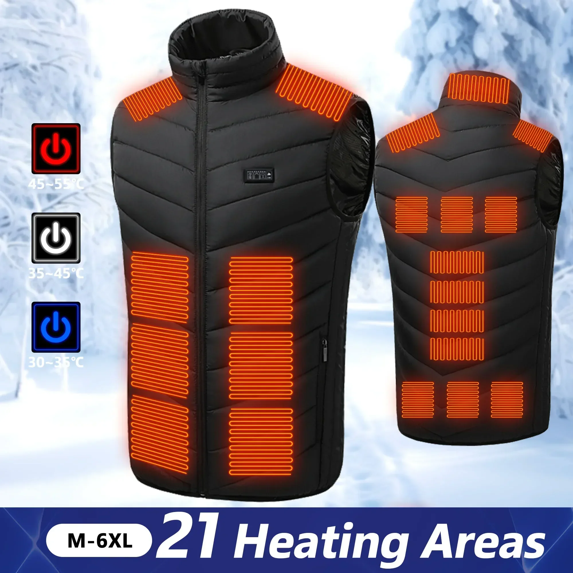 21 Heated Vest Electric Heated - Motorcycle Gear Vest review and price