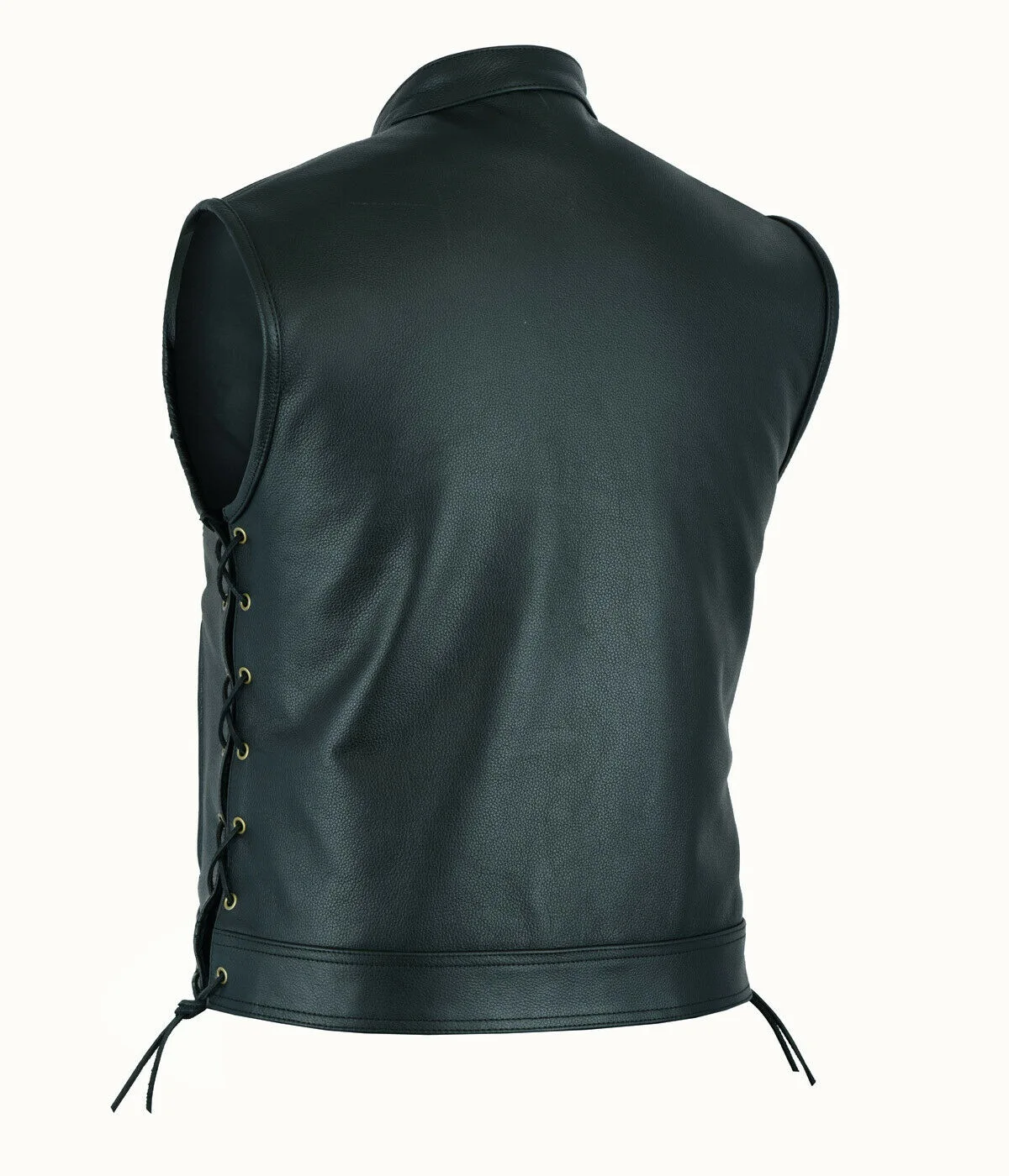 Vest Leather Punk Fashion Casu - Motorcycle Gear Vest review and price